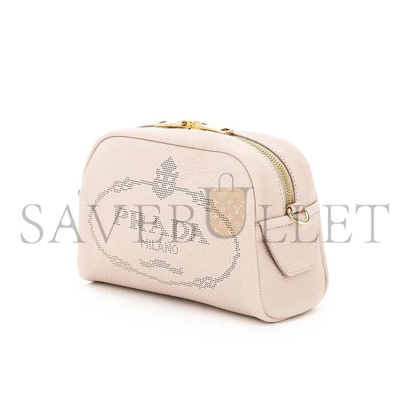 PRADA TEXTURED LEATHER SHOULDER BAG IN WATER LILY 1BH187 (20.5*13*8.5cm) 